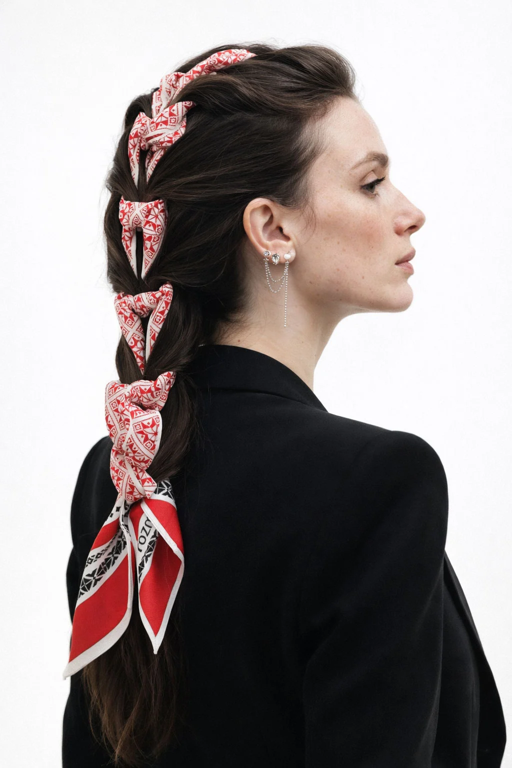 esarfa twilly impletita in par