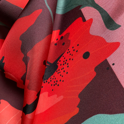 Eșarfa de mătase CEA MAI FRUMOASĂ 65 cm twill