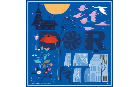 DOR silk scarf